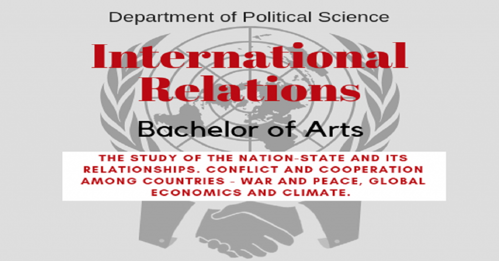 နိုင်ငံတကာဆက်ဆံရေးပညာရပ် - IR (International Relations) မှာ ဘာတွေသင်ရမလဲ