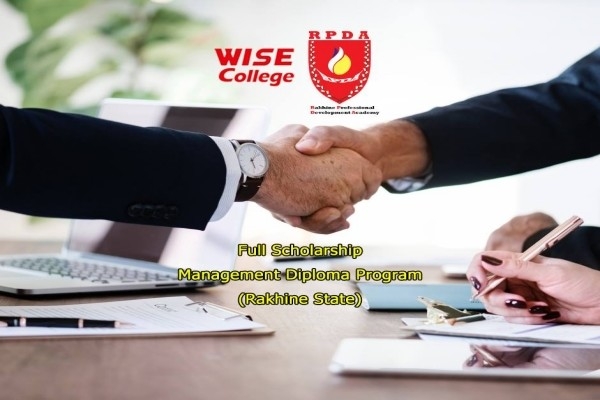 100% FULL Scholarship ျဖင့္ Business Management ဘာသာရပ္ကို တက္ေရာက္ႏိုင္မယ့္ အခြင့္အေရး