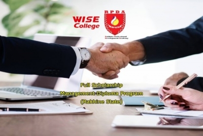 100% FULL Scholarship ျဖင့္ Business Management ဘာသာရပ္ကို တက္ေရာက္ႏိုင္မယ့္ အခြင့္အေရး